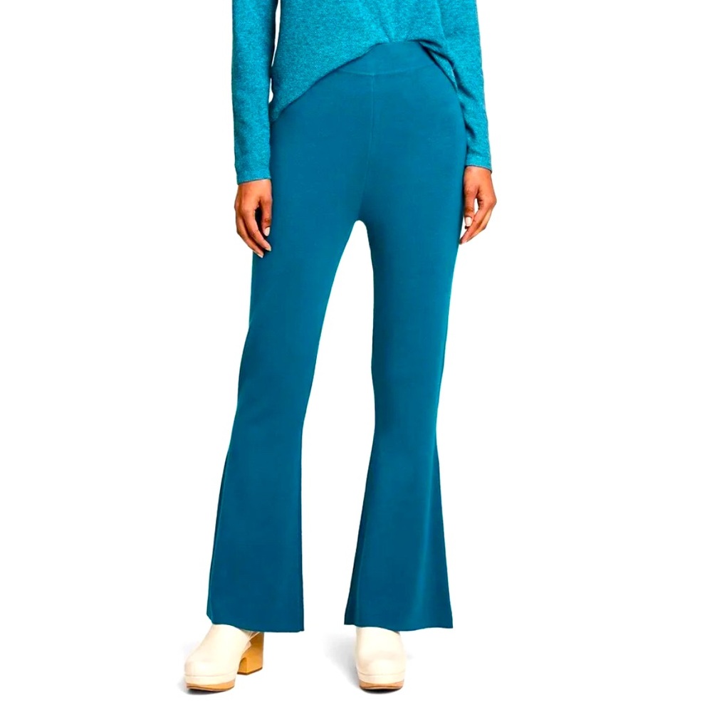 Women's High-Rise Flare Sweater Pants - Victor Glemaud x Target Teal Blue